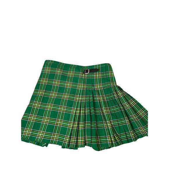 Men's scottish/Irish Kilt skirt green/black plaid SZ 46 Saint Patricks Day - Picture 3 of 7